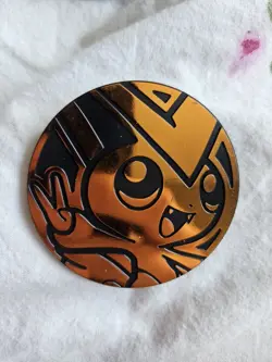 Offical Pokemon TCG Bronze Victini Metallic Jumbo Flip Coin Pack Fresh - Image 1