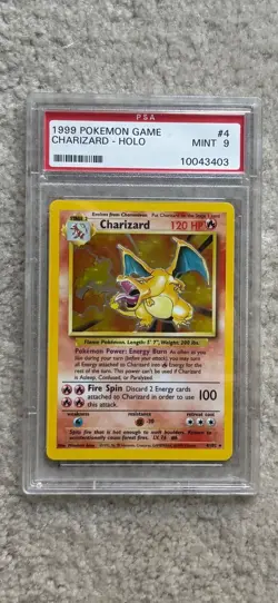1999 Pokemon Game #4 Charizard - Holo PSA 9 - Image 1