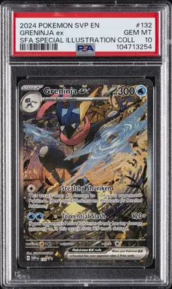 2024 POKEMON SVP EN-SV BLACK STAR PROMO #132 GRENINJA EX PSA 10 - Image 1