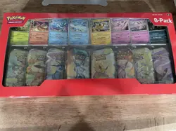 Pokemon Prismatic Evolutions 8 Mini Tins New Sealed COSTCO - Image 1