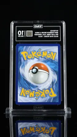2020 POKEMON BLACK STAR PROMOS COSMOS HOLO #SWSH029 RAYQUAZA TAG 10 - Image 2