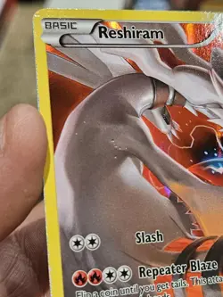 Pokemon Reshiram XY74 XY Full Art Holo Black Star Promo - Image 2