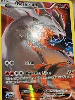 Pokemon Reshiram XY74 XY Full Art Holo Black Star Promo - Image 4