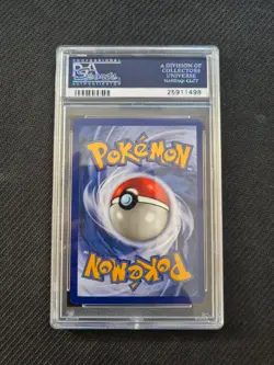 1999 POKEMON JUNGLE NO SYMBOL #14 Victreebel HOLO PSA 9 Error Misprint - Image 3