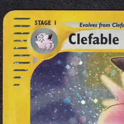 [GD] CLEFABLE Pokemon HOLO RARE Expedition Set E-tag serie 7/165 English GOOD - Image 4