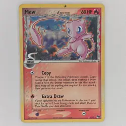 HOLO MISPRINT UPSIDE DOWN BACK MEW 3/17 POP SERIES 5 HP/DMG POKEMON - Image 1