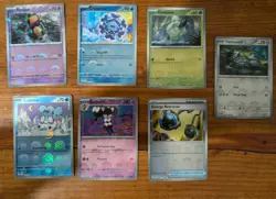 Pokemon Black Bolt White Flare Poke Ball Lot of 7 NM+ - Image 1