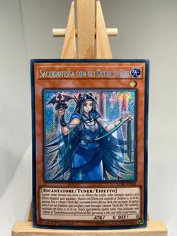 Priestess With Eyes Of Blue Secret Rare 1st Edition LCKC-IT016 / EN016 NM YuGiOh - Image 1