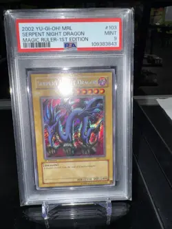 PSA 9 YU-GI-Oh! Mrl-Magic Ruler 103 Serpent Night Dragon 1st Edition - Image 1