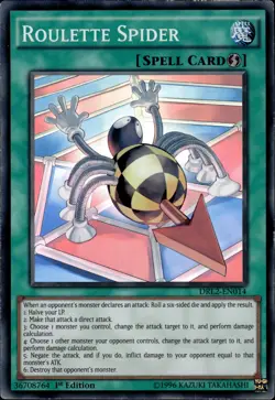 Roulette Spider - Super Rare 1st Edition DRL2-EN014 - NM - YuGiOh - Image 1