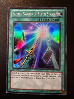 Sacred Sword of Seven Stars LTGY-EN066 Super Rare 1st Edition Light Play+ Yugioh - Image 1