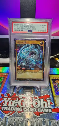 Yu-Gi-Oh Blue Eyes White Dragon RD DD01-JP001 Parallel Rare Psa 9 - Image 1