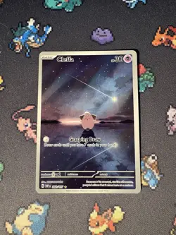 Pokemon Cards Cleffa 202/197 Illustration Rare Obsidian Flames - (NM-) - Image 1