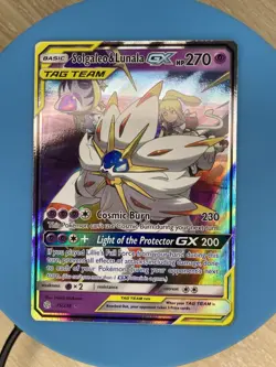 Solgaleo & Lunala GX 75/236 Sm-Cosmic Eclipse Holo Card Near Mint Condition - Image 1