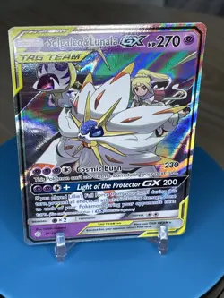 Solgaleo & Lunala GX 75/236 Sm-Cosmic Eclipse Holo Card Near Mint Condition - Image 3