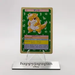 Pokemon Cards Bandai Topsun Sandshrew No.027 Green Back 1995 VG Japanese g252 - Image 1