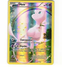 Pokemon Mew XY110 Black Star Promo 20th Anniversary Mythical Collection MP Card - Image 1