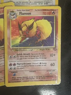 Pokemon Card Bulk Lot Common Uncommon Vintage - Damaged Holo Flareon - Image 5