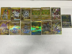 Pokemon Hyper Rare Gold Card Lot Collection 13 total cards as pictured - Image 1