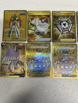 Pokemon Hyper Rare Gold Card Lot Collection 13 total cards as pictured - Image 2