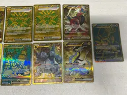 Pokemon Hyper Rare Gold Card Lot Collection 13 total cards as pictured - Image 3