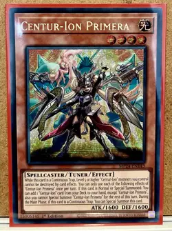 Centur-Ion Primera Prismatic Secret Rare 1st Edition Mint Card [MP24-EN143] - Image 1