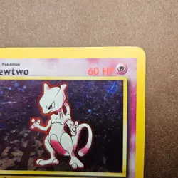 Mewtwo 10/102 Pokemon Base Set 2 Holo Rare Card Unlimited - Image 3