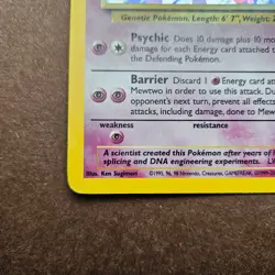 Mewtwo 10/102 Pokemon Base Set 2 Holo Rare Card Unlimited - Image 5