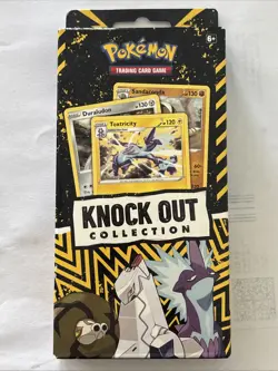Pokemon TCG: 2022 Knock Out Collection 2 Booster Packs 3 Foils Cards Coin - Image 1