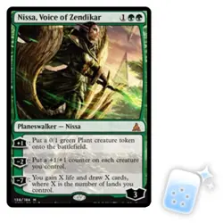 NISSA, VOICE OF ZENDIKAR Oath Of The Gatewatch OGW Planeswalker Magic MTG CARD - Image 1