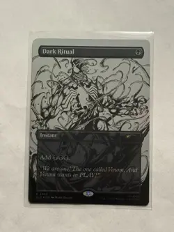 Dark Ritual✨ Borderless INKS FOIL ✨ MTG NM Venom Spider-Man Secret Lair - Image 1