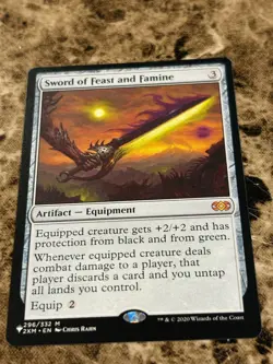 SWORD OF FEAST AND FAMINE Magic MTG The List - Image 1