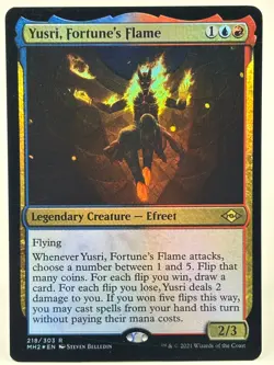 Yusri, Fortune's Flame NM/M* FOIL Modern Horizons 2 ENGLISH 218/303 -UnltdCards - Image 1