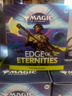 MtG: Edge of Eternities Prerelease Kit new/sealed + FREE Palladium Myr Promo Car - Image 1
