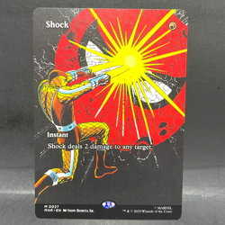 2025 MTG MARVEL'S SPIDER-MAN BORDERLESS SHOCK 0027 (MYTHIC) - Image 1
