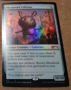 MTG Magic 1x FOIL Metalwork Colossus Secret Lair NM - Image 1