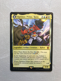 Mtg Carte Magic Brother's War Transformers Optimus Prime, Hero FOIL English NM - Image 1
