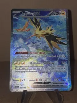 Pokemon Scarlet & Violet 151 Zapdos ex Special Illustration Rare SIR 202/165 - Image 1