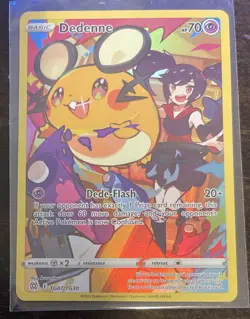 Pokemon Dedenne TG07/TG030 TCG Brilliant Stars Trainer Gallery Holo - Image 1