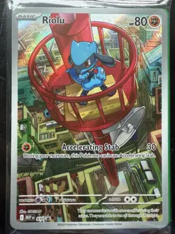 Pokemon (3) Riolu 10 Black Star Promo Illustration Rare Sealed Mega Evolutions - Image 3