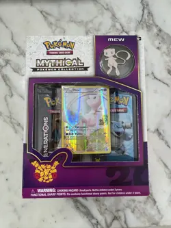 Mew Mythical Pokemon Collection TCG Pokemon Generations 2016 x2 Generations Pack - Image 1