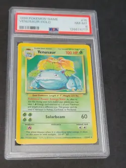 1999 Pokemon Game Venusaur-Holo #15 PSA NM-MT 8 - Image 3