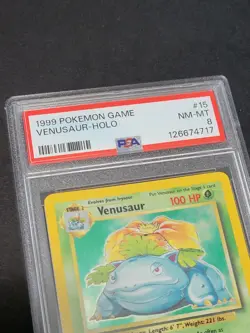 1999 Pokemon Game Venusaur-Holo #15 PSA NM-MT 8 - Image 5