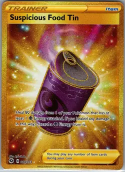 Suspicious Food Tin 080/073 - Pokemon Champion's Path - Gold Secret Rare (NM) - Image 1