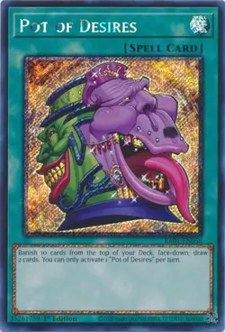 Pot of Desires - RA01-EN056 - Platinum Secret Rare - Yugioh - Image 1
