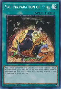 Pre-Preparation Of Rites - RA01-EN055 - Platinum Secret Rare - Yugioh - Image 1