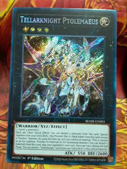 Yugioh Tellarknight Ptolemaeus Secret Rare BLMR-EN083 1st Near Mint - Image 1
