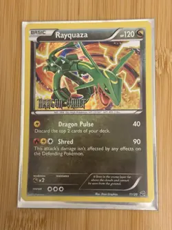 Pokemon TCG Rayquaza Dragon Vault Stamped Holo Card 11/20 - Image 1