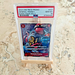 PSA 10 General Franky (Event Pack Vol. 2) P-027 One Piece Promotion Cards Foil - Image 1