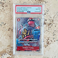 PSA 10 General Franky (Event Pack Vol. 2) P-027 One Piece Promotion Cards Foil - Image 3
